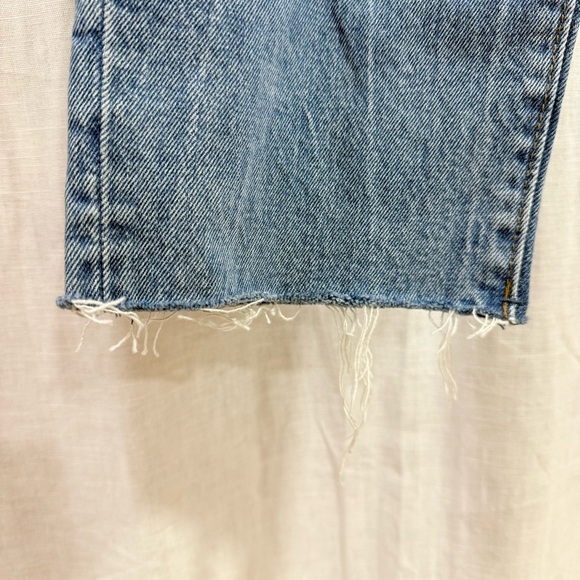 Abercrombie & Fitch The Boyfriend Mid Rise Jeans Denim Medium Distressed Wash - Picture 3 of 10